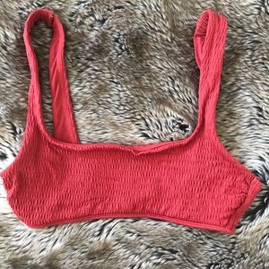 Aerie ruched bikini top!